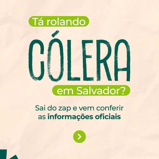 Brasil registra primeiro caso local de cólera em 19 anos, diz ministério