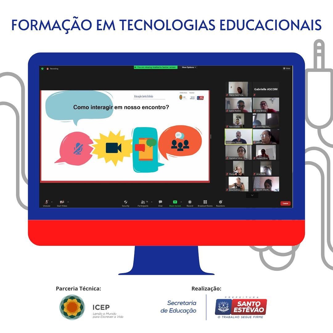 Secretaria de Educação promove formação em Tecnologias Educacionais