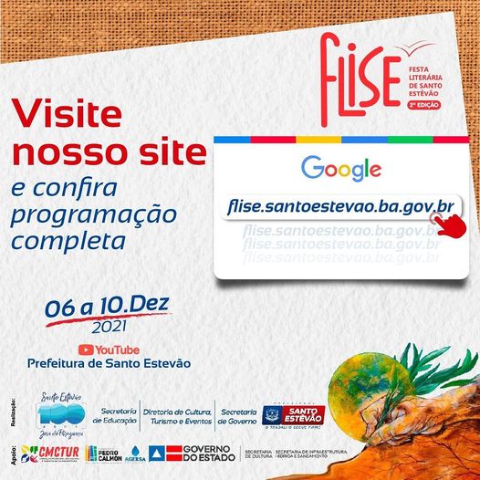 Visite o site e confira a programação da FLISE