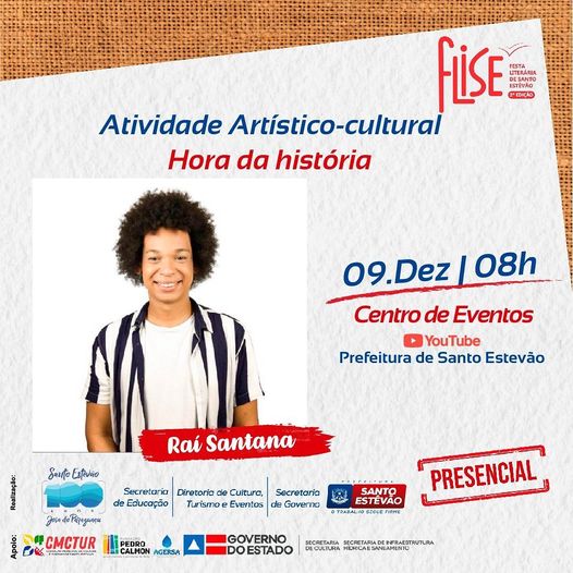  Raí Santana na atividade artístico-cultural “Hora da História” para FLISE