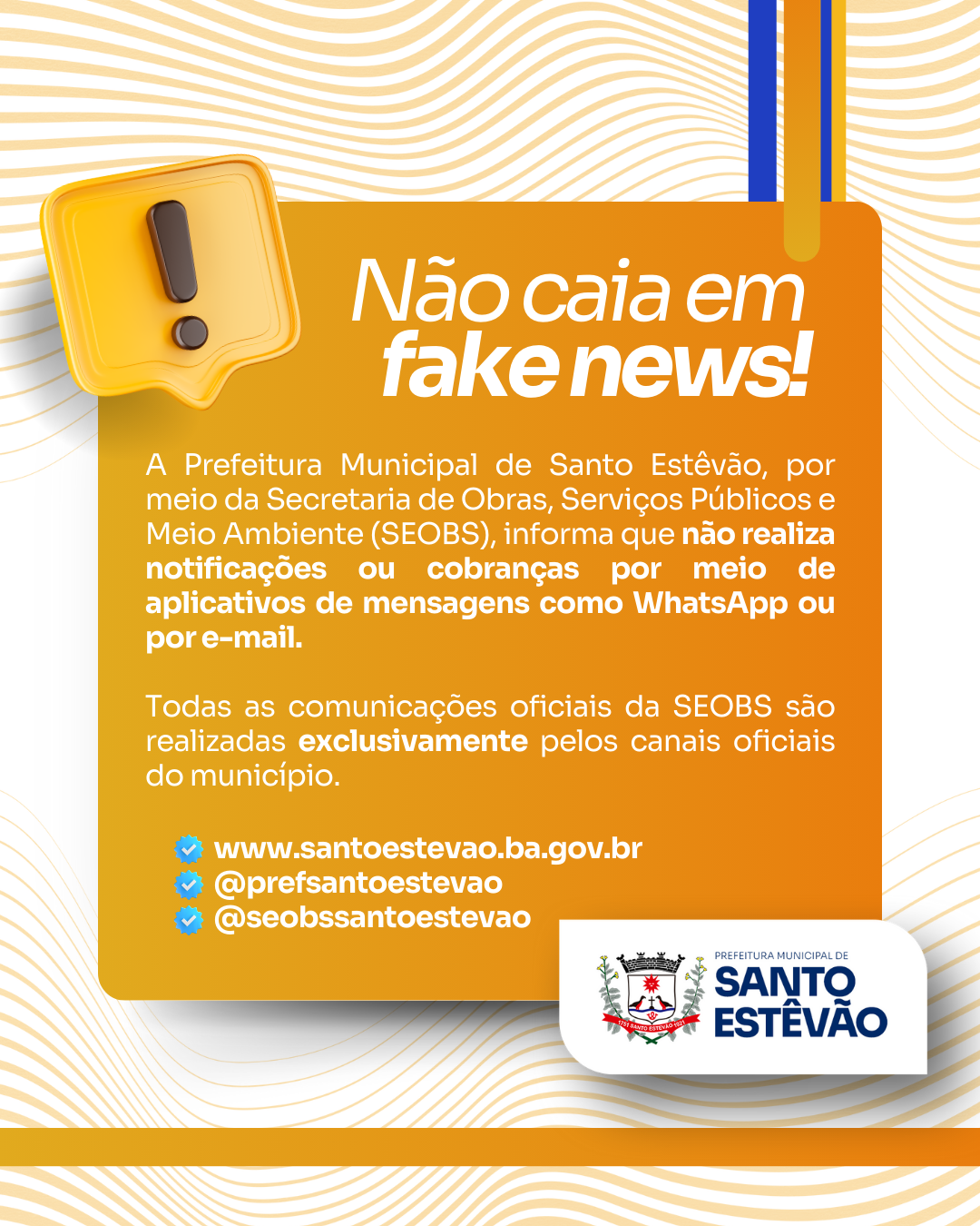 Não caia em fake news!
