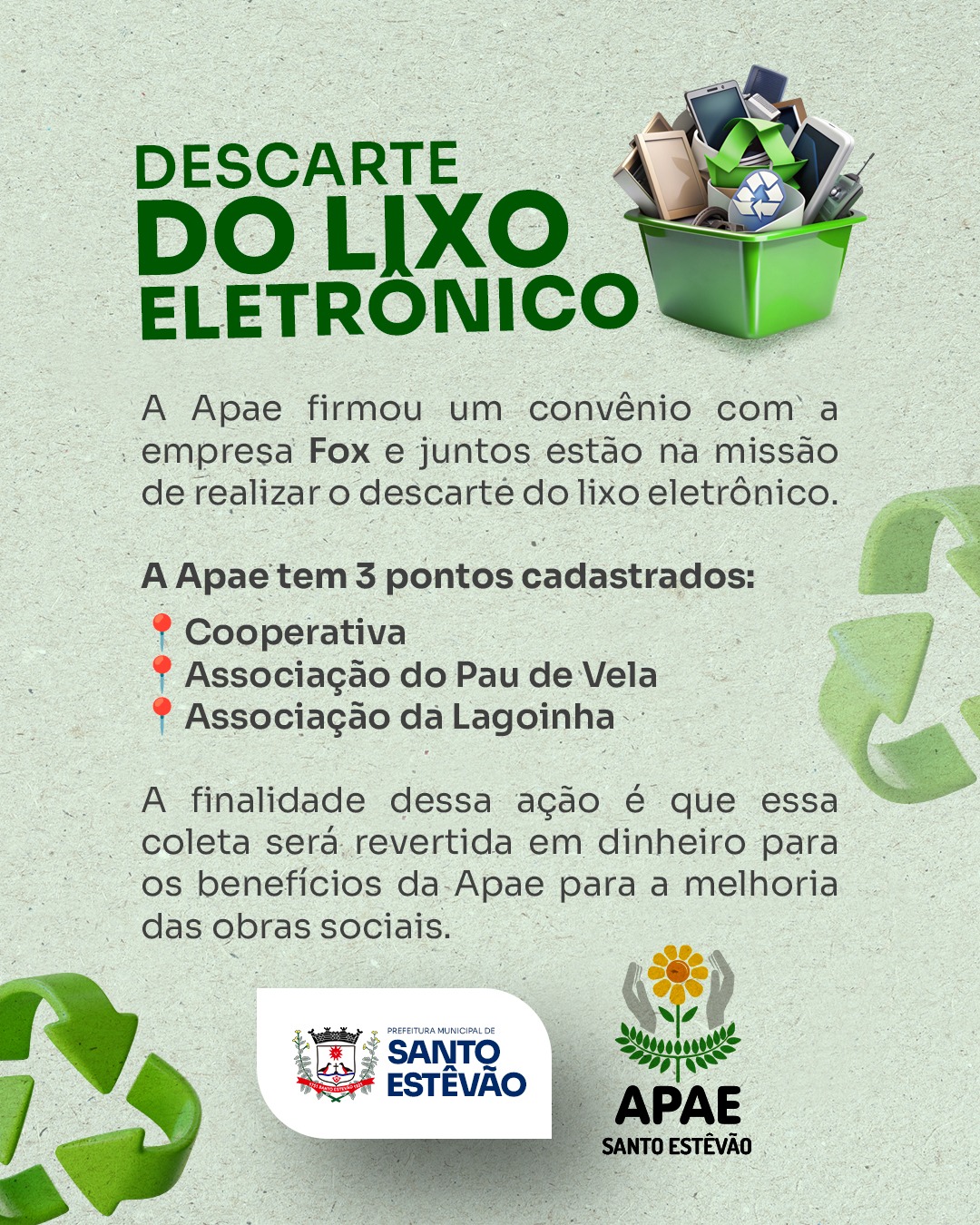 Campanha EletroSolidário da APAE! 
