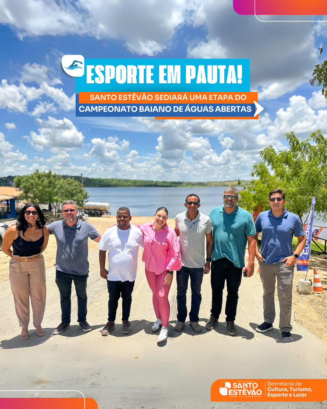 Santo Estêvão receberá etapa do Campeonato Baiano de Águas Abertas e fortalece turismo esportivo