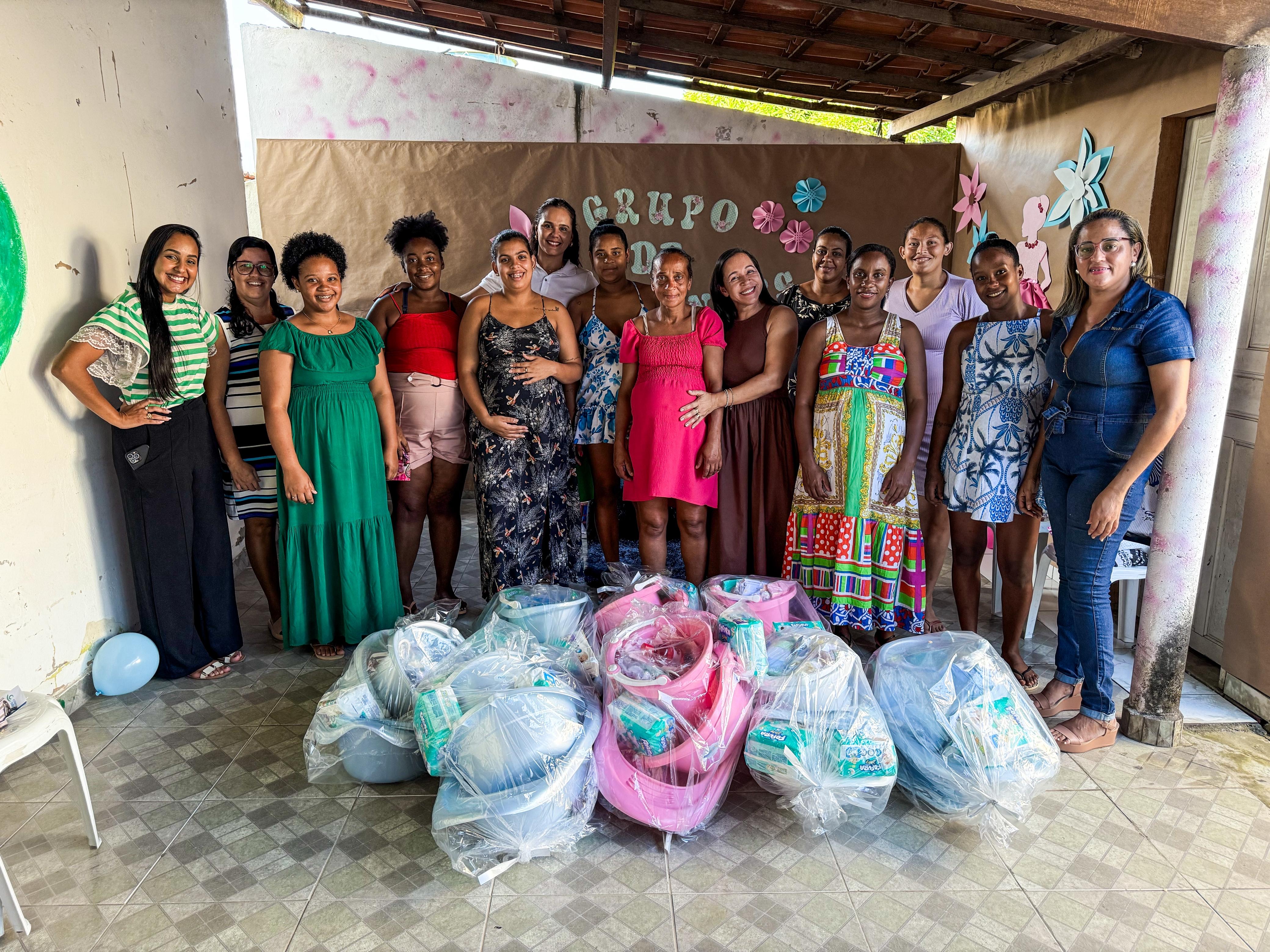 Prefeitura de Santo Estêvão realiza ação de acolhimento para gestantes no CRAS I