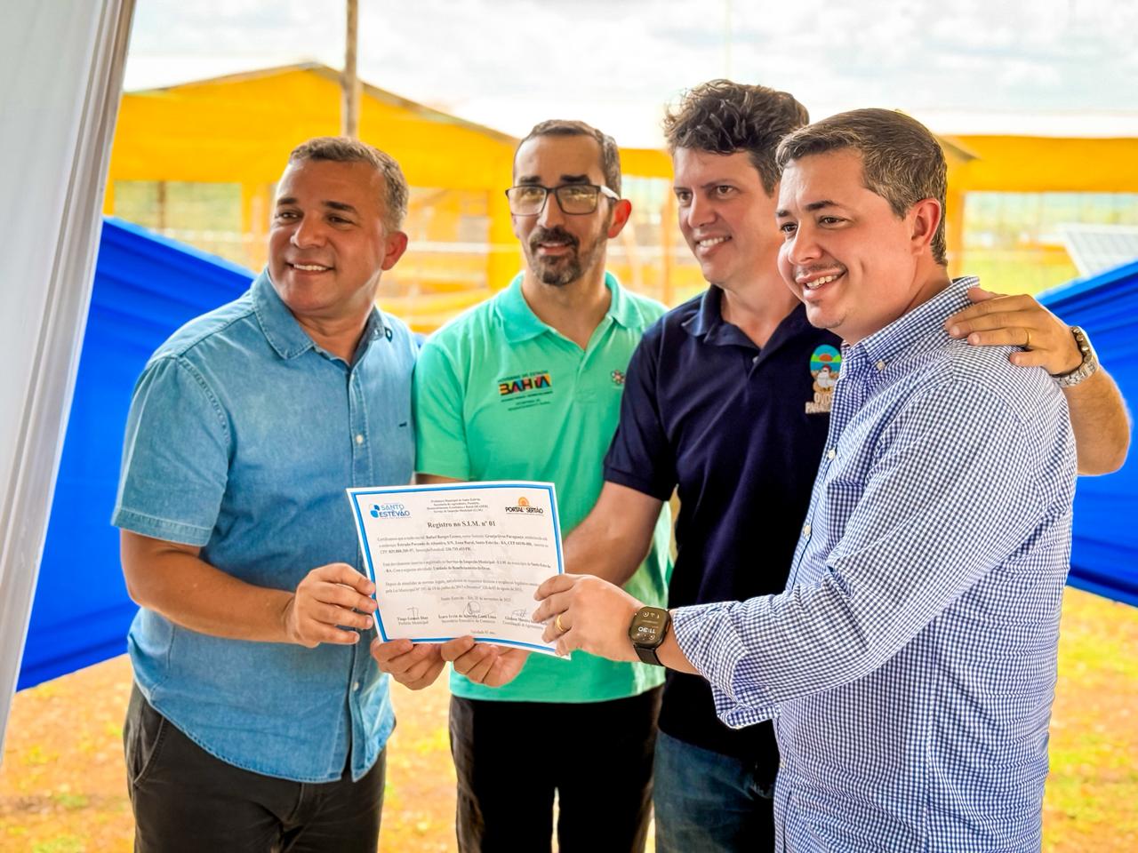 Santo Estêvão certifica Unidade de Beneficiamento de Ovos da Granja Ovos Paraguaçu pelo SIM